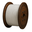 Polypropylene Rope 6mm x 500m White – Strong 3-Strand Draw Cord for Cable Pulling, Industrial, Agricultural & Marine Use – Rot & Chemical Resistant