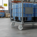 200mm Heavy Duty Swivel Plate Castor with Nylon Wheel - 400Kg Load Capacity