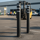 Premium Plastic Bollards with Steel Core for High Impact Protection in Traffic Control & Safety