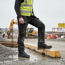 Premium Mid-Cut Safety Boot with GORE-TEX Membrane and Slip-Resistant Rubber Outsole for Enhanced Performance