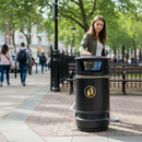 Premium High-Capacity 90 Litre Outdoor Litter Bin with Victorian Design and Multiple Fixing Options