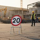 Professional 20mph Quick-Fit Sign Face - Durable 670mm Diameter for High Visibility in Construction and School Zones