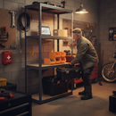 Heavy Duty Shelving Unit - 1600mm High - 200kg Capacity - Grey