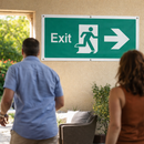 Exit Banner – 1270mm x 610mm – PVC with Eyelets – Indoor/Outdoor