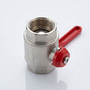 1/2in BSP Female Lever Ball Valve – Plated Brass 54mm (view 2)