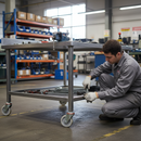 100mm Premium Swivel Bolt Hole Castor Nylon Wheel with 200Kg Capacity