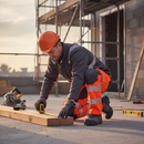 High-Performance Hi-vis Orange/Grey Combat Trousers for Active Roles