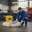 Premium Oil Only Spill Kit Circular Bin - 90L with Absorbent Pads and Socks