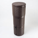 150 litre Rattan Effect Poly Water Butt Kit with Stand & Diverter (view 2)