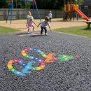 Premium A-Z Dragon Playground Marking - Bright Colors, Durable Non-Slip Thermoplastics for Engaging Early Literacy