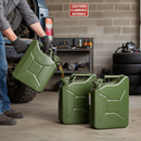 Premium Steel NATO Jerry Cans for Portable Fuel Storage - 5, 10, and 20 Litres - High-Quality Professional Grade for Industrial and Commercial Appl...