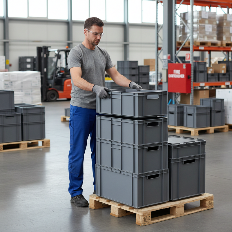 Premium Grey Euro Containers - Durable, Stackable, Multibuy Offers