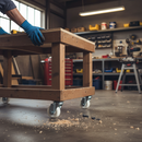 50mm Fixed Plate Castor with White Nylon Wheel - Heavy Duty Design