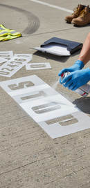 Professional Plastic Stencils Set for Letters and Numbers - Durable for Road Markings in 15cm and 30cm Sizes