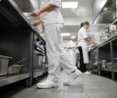 Premium Slip-On Safety Shoe with Composite Toe Cap, Water-Repellent Upper, and Shock-Absorbing Sole for Comfort in Clean Environments