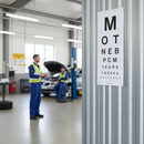 Premium MOT Eye Chart 47.5CM x 20.5CM for Vision Testing and Assessment - High-Quality Professional Grade for Industrial and Commercial Applications