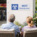 MOT Viewing Area Signs – 600mm x 200mm – Rigid Plastic – Indoor/Outdoor Use
