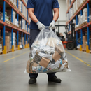 Premium Clear Refuse Sacks 10KG - Heavy Duty 457x737x991mm Pack of 200 - High-Quality Professional Grade for Industrial and Commercial Applications