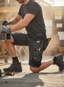 Premium Stretch Loose Fit Work Shorts with Reinforced Pockets for Durability and Comfort