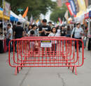 Heavy Duty Crowd Control Barrier 2.3m x 1.1m with Fixed Legs for Traffic Management and Safety