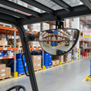 Premium 180° View Forklift Truck Mirror with Universal Mounting Kit