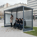 Premium Wind Protection for Bus Shelters with 3mm Thick Galvanised Steel Construction and Recycled Materials