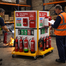 Mobile Fire Safety Station – Customizable – Dual-Sided – Industrial