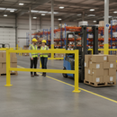 Professional Heavy Duty Barrier Guard Rail Straight Kit with Modular Design for Warehouse Safety and Protection