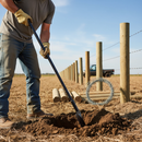 Premium Heavy Duty GPO Post Hole Spade with Extra Long 1450mm Handle and Tapered Blade for Efficient Digging