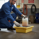 Premium Recycled PE Spill Tray with Grate - 30L Capacity