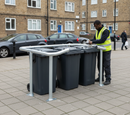 Premium Heavy Duty Galvanised Steel Bin Enclosure for Wheelie Bins with Integrated Swivel Opening System