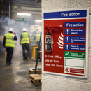 Emergency Gas Horn Board – 250mm x 432mm – PVC & Fire Notice – Industrial Safety
