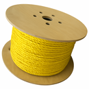 Yellow Polypropylene Rope 6mm x 500m - Strong 3-Strand Twisted Draw Cord for Cable Pulling, Telecom, Industrial, Marine & Outdoor Use - 550kg Strength