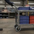 200mm Diameter Heavy Duty Grey Rubber Tyre Wheel