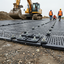 Premium Heavy Duty 2-Way and 4-Way Connectors for Ground Protection Mats - Urethane Construction with M10 Bolt Fixing
