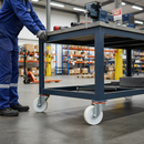 125mm Heavy Duty Swivel Bolt Hole Castor Nylon Wheel with 200Kg Capacity