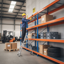 Heavy Duty Industrial Shelving - 1980mm High - 400kg Capacity - Steel Storage System