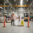 Premium Non-Adhesive Striped Barrier Tape Red & White - 100 Metre Roll for Area Sectioning and Cordoning Off