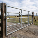 Galvanised 5 Bar Half Mesh Gate - Heavy Duty