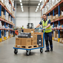 Heavy Duty Industrial Platform Truck with Veneer Sides & Ends