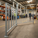Premium Pedestrian Guardrail - Standard 1m, 1.5m and 2m, Galvanised Steel Barrier for Public Safety