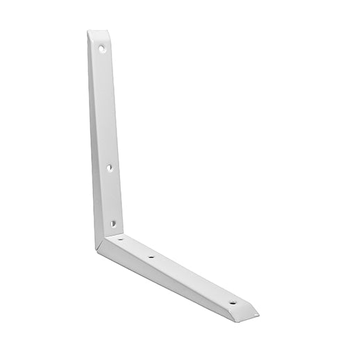 Mitred Shelf Bracket - White - 200 x 200mm