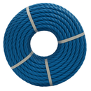 8mm Blue Polypropylene 3-Strand Rope 50m Coil – Strong 3-Strand Twisted Split-Film