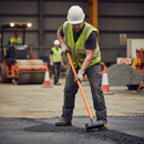 Premium Heavy Duty Kidney Shaped Punner with Insulated Fibreglass Shaft for Soil and Tarmac Packing