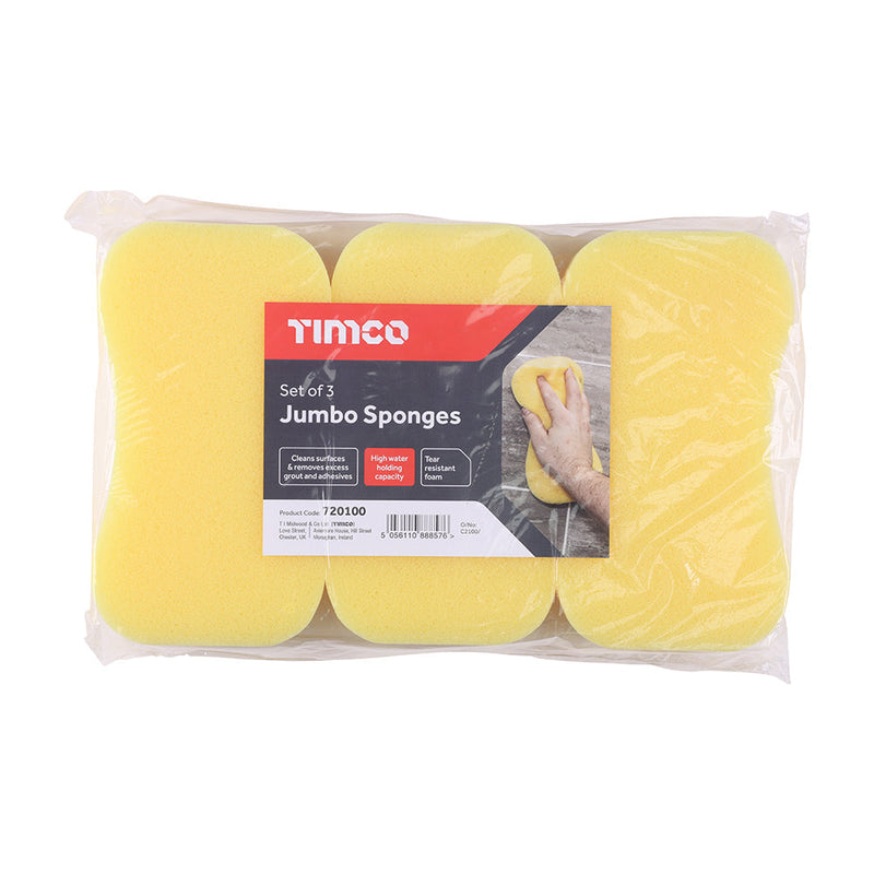 Pack of Jumbo Sponges - 3pcs
