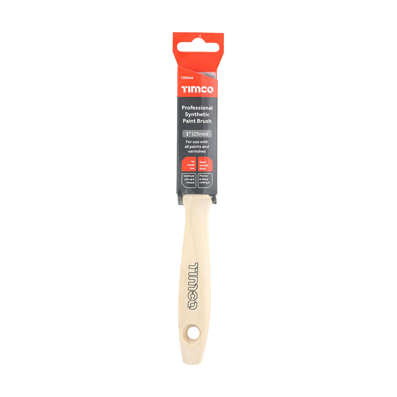 Professional Synthetic Paint Brush - 1"