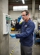 Premium Wall Mounted Eye Wash Dispenser with 20ml Pods and Integrated Mirror for Emergency Use