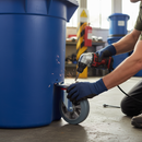 160mm Heavy Duty Swivel Plate Castor with Grey Elastic Tyre