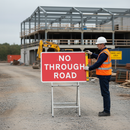 Professional Quick Fit No Through Road Sign 1050x750mm for Traffic Control and Safety
