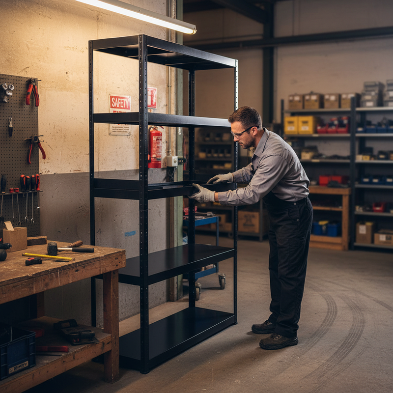 Heavy Duty Metal Shed Shelving - 1800mm High - 90/130kg Capacity